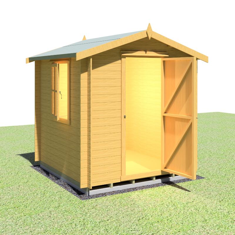 Shire Danbury 7x7 19mm Log cabin