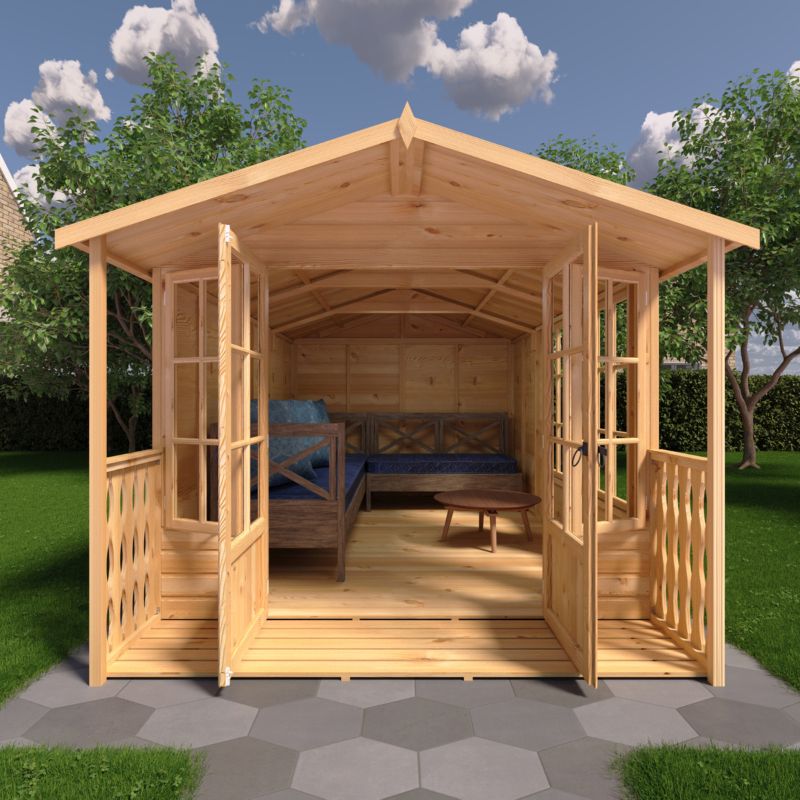 Shire Delmora 8x14 including Verandah Summerhouse