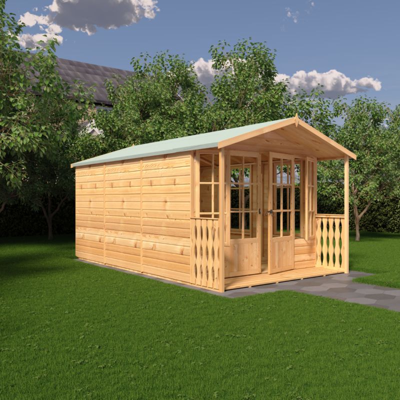 Shire Delmora 8x14 including Verandah Summerhouse
