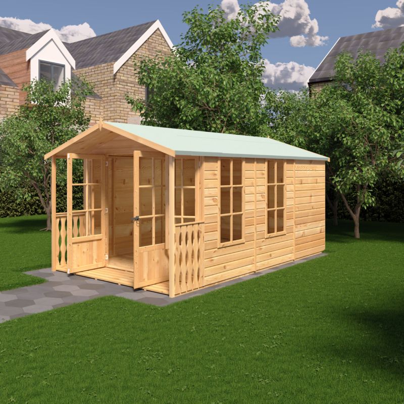 Shire Delmora 8x14 including Verandah Summerhouse