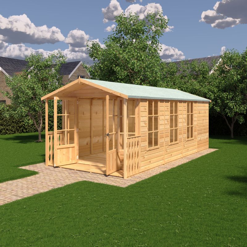 Shire Delmora 8x18 including Verandah Summerhouse