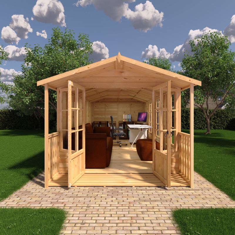 Shire Delmora 8x18 including Verandah Summerhouse