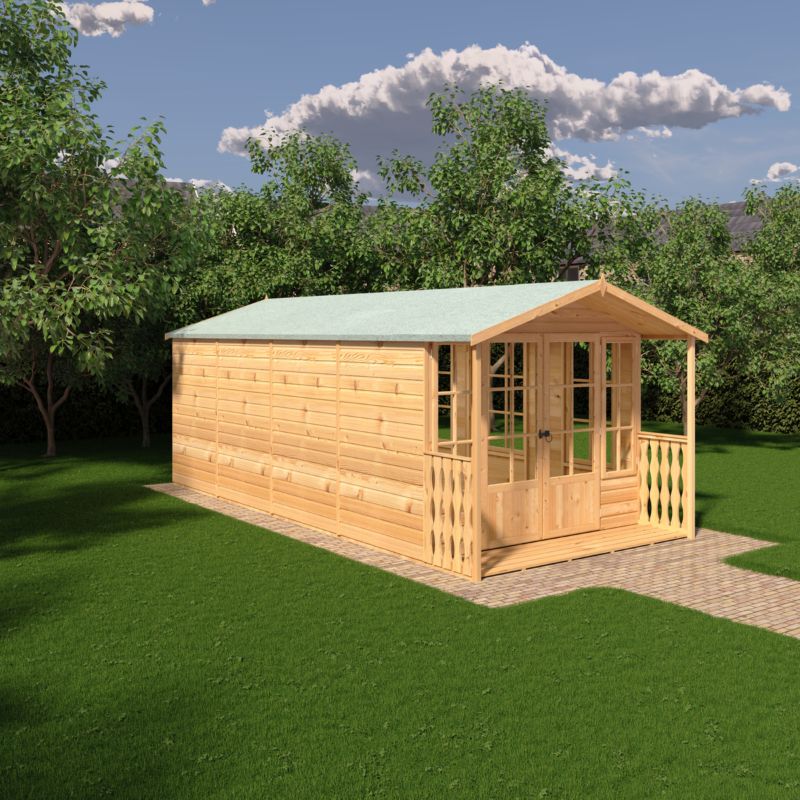 Shire Delmora 8x18 including Verandah Summerhouse