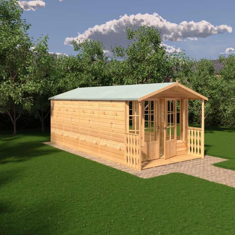 Shire Delmora 8x18 including Verandah Summerhouse