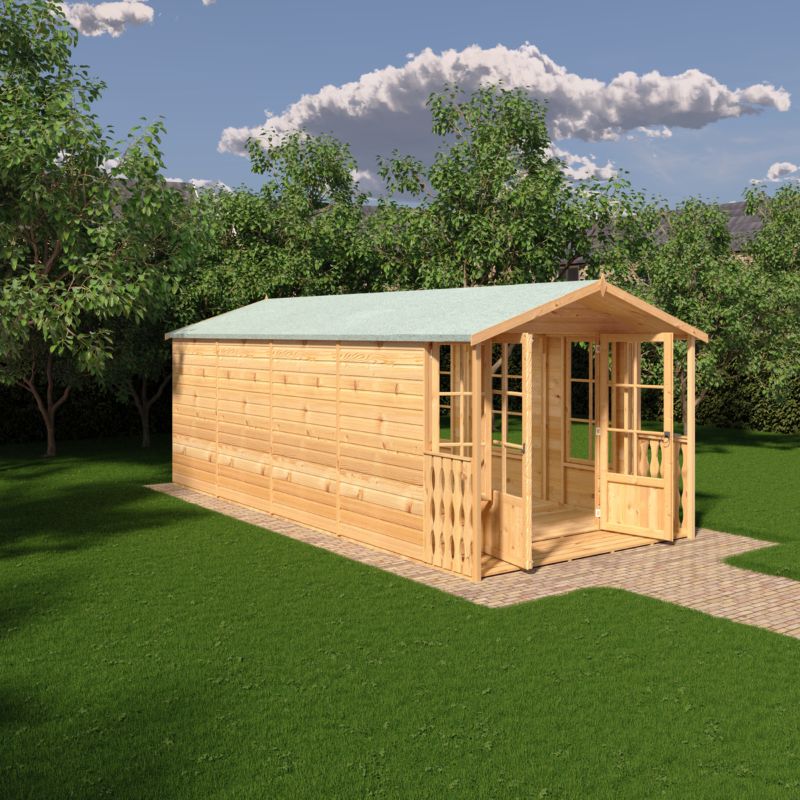 Shire Delmora 8x18 including Verandah Summerhouse