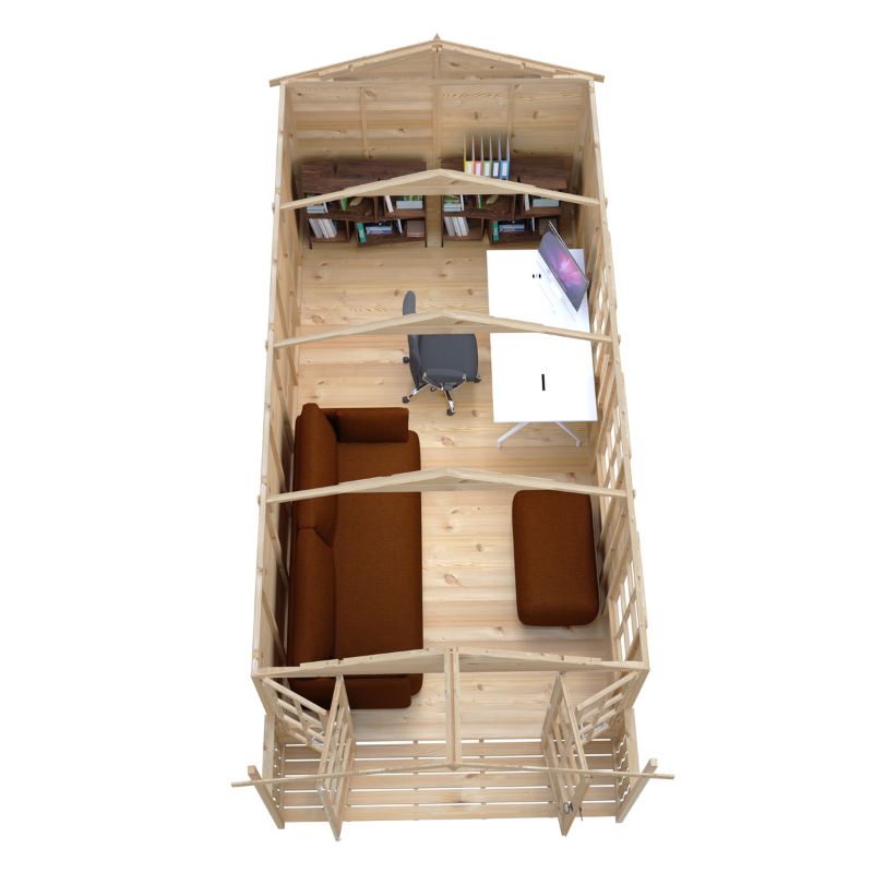 Shire Delmora 8x18 including Verandah Summerhouse