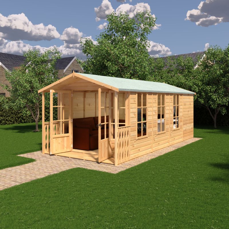 Shire Delmora 8x18 including Verandah Summerhouse