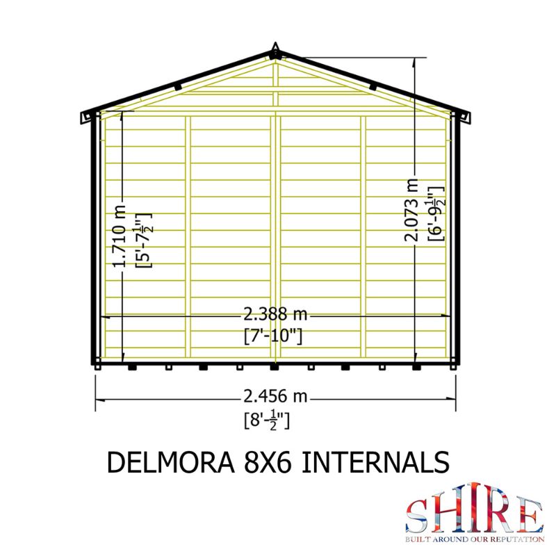 Shire Delmora 8x6 Summerhouse