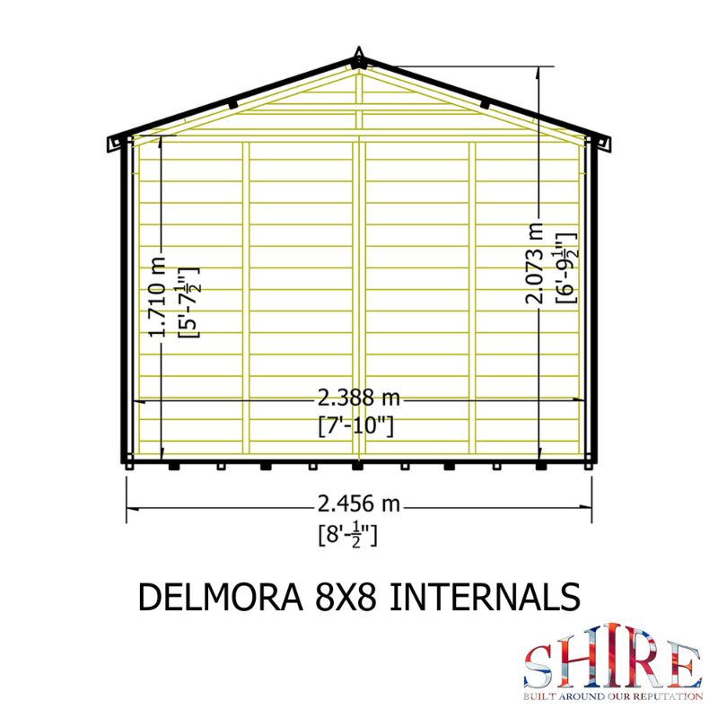 Shire Delmora 8x8 Summerhouse