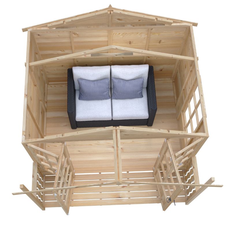 Shire Delmora 8x8 including Verandah Summerhouse