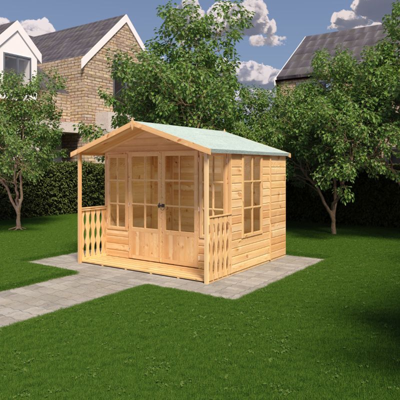Shire Delmora 8x6 including Verandah Summerhouse