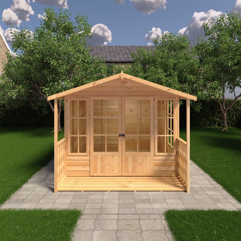 Shire Delmora 8x8 including Verandah Summerhouse