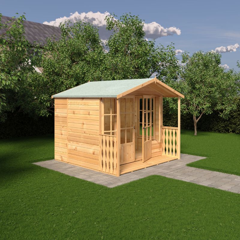 Shire Delmora 8x6 including Verandah Summerhouse