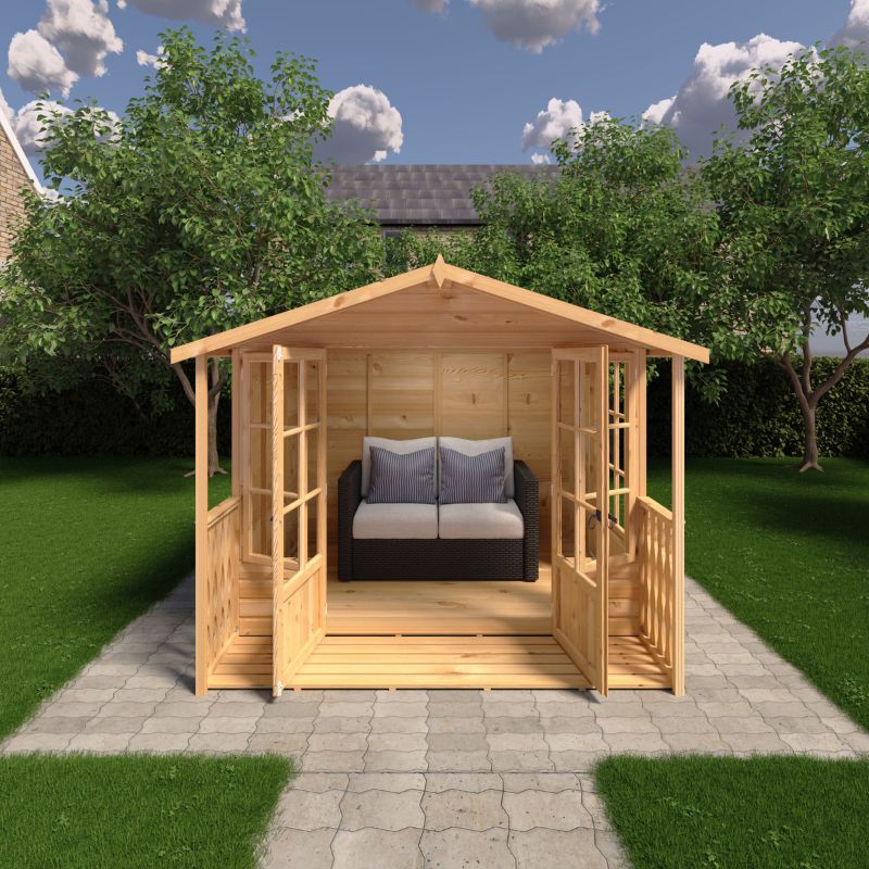 Shire Delmora 8x6 including Verandah Summerhouse