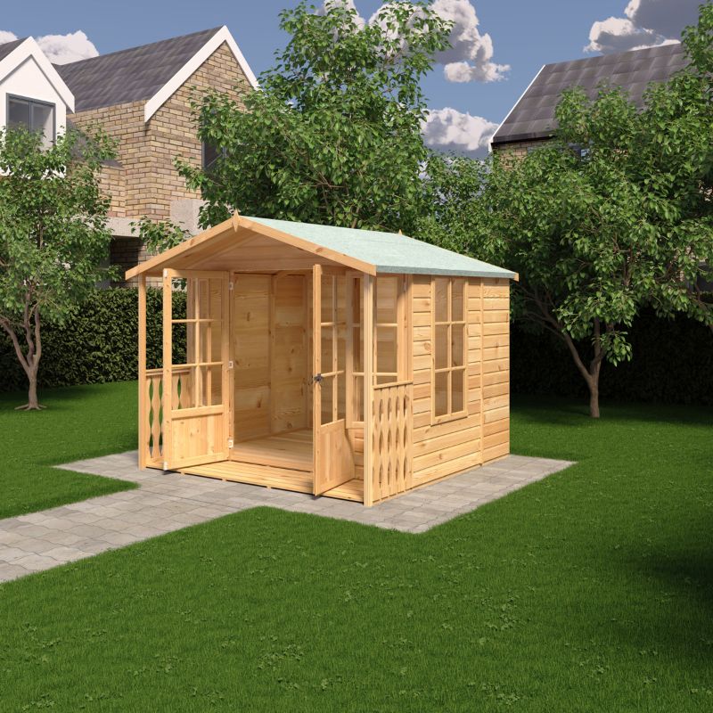 Shire Delmora 8x8 including Verandah Summerhouse