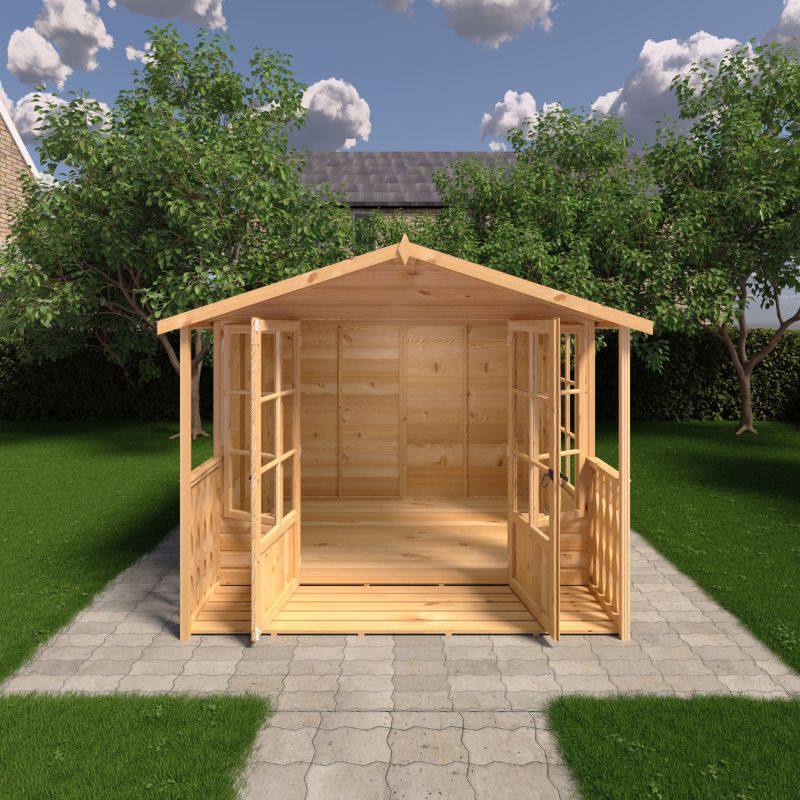 Shire Delmora 8x8 including Verandah Summerhouse