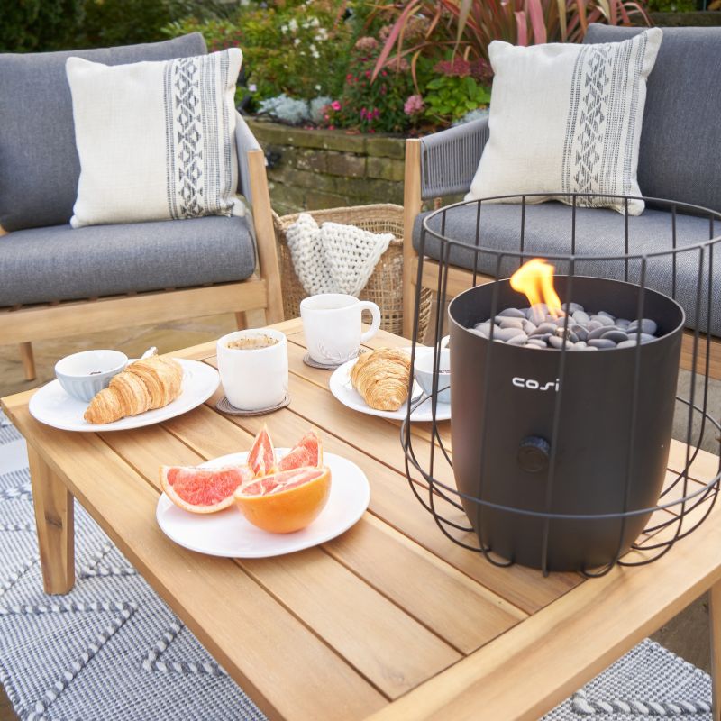 Pacific Lifestyle - Denver Grey Outdoor Seating Set