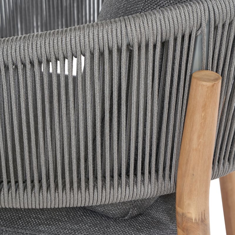 Pacific Lifestyle - Denver Grey Outdoor Seating Set
