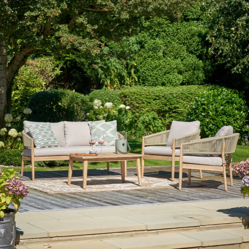 Pacific Lifestyle - Denver Sage Green Outdoor Seating Set