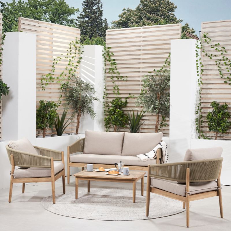 Pacific Lifestyle - Denver Sage Green Outdoor Seating Set