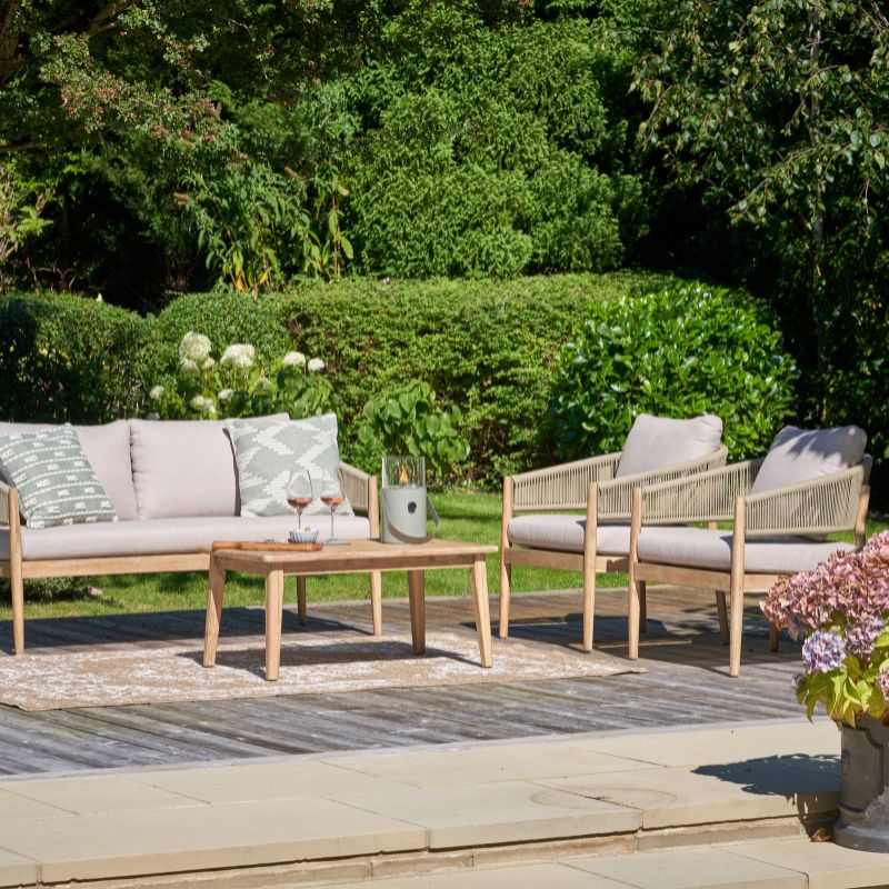 Pacific Lifestyle - Denver Sage Green Outdoor Seating Set