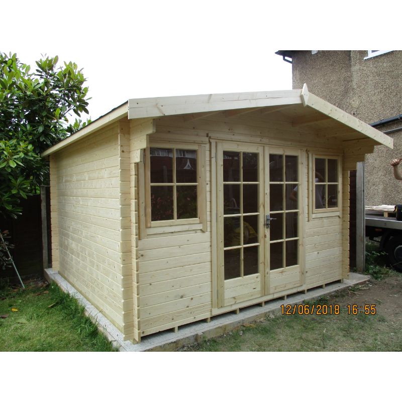 Shire Clipstone 12x8 28mm Log cabin