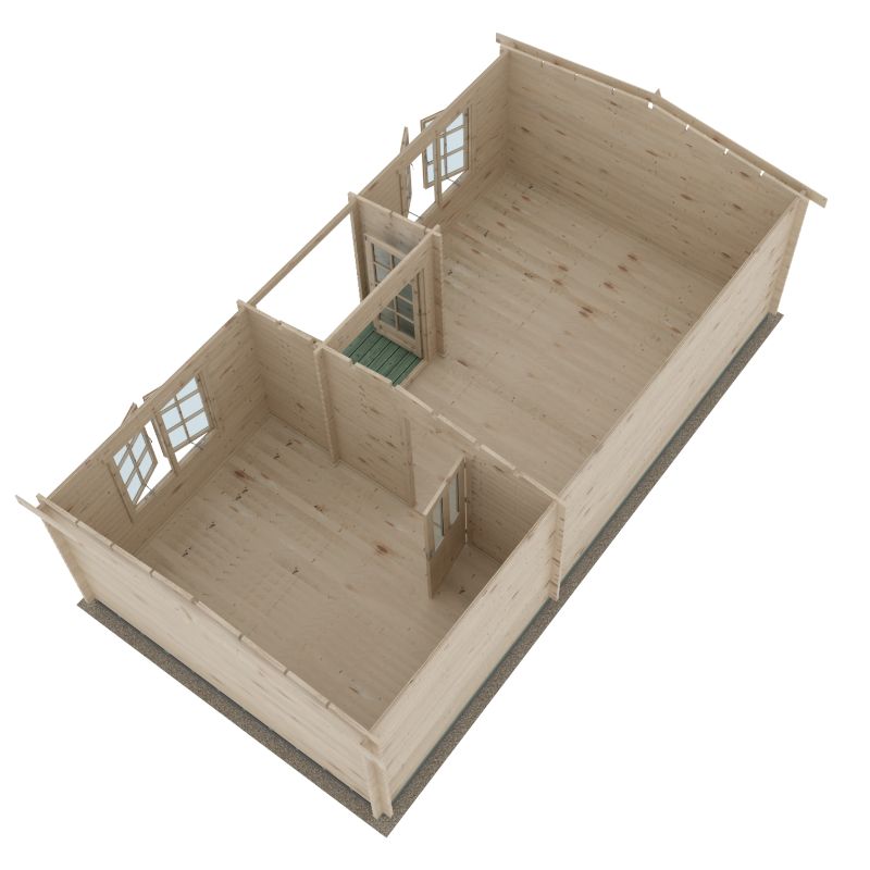 Shire Elveden 14x26 44mm Log cabin