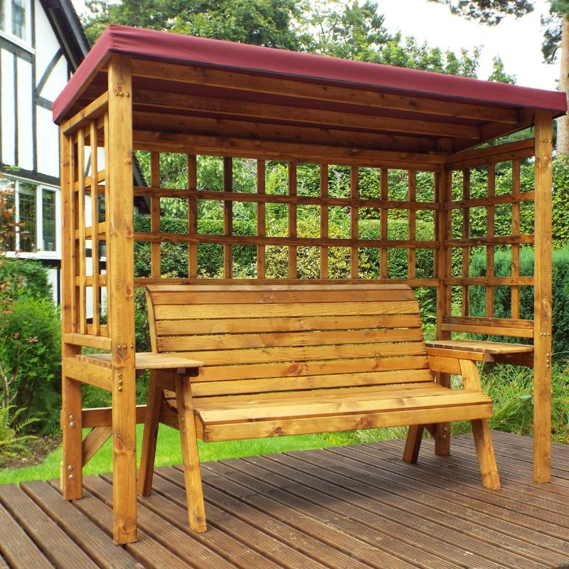 Charles Taylor - Wentworth Three Seater Arbour Burgundy