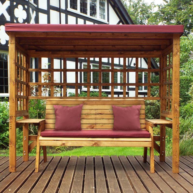 Charles Taylor - Wentworth Three Seater Arbour Burgundy
