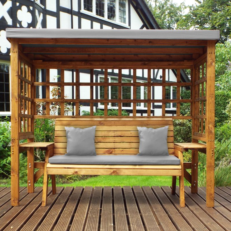 Charles Taylor - Wentworth Three Seater Arbour Grey