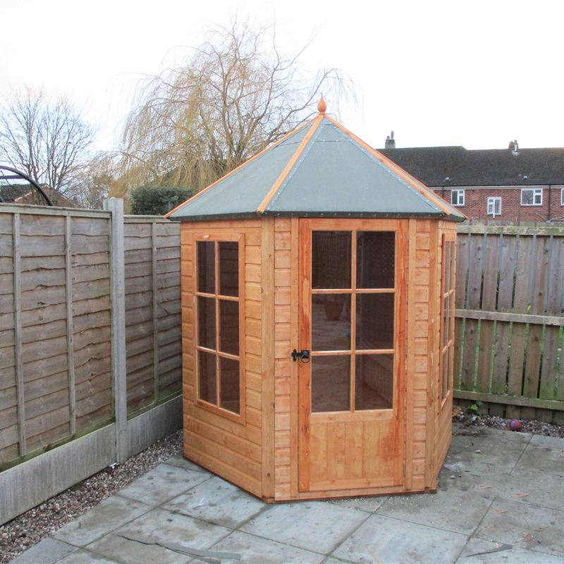 Shire Gazebo Spec change to T&G Roof 6x6 Summerhouse