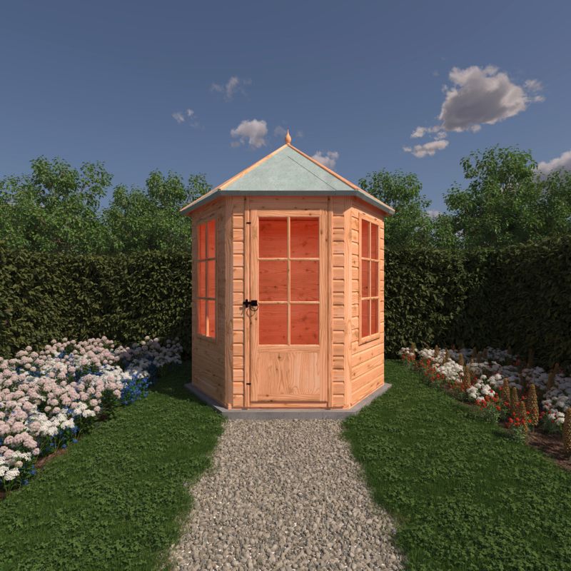 Shire Gazebo Spec change to T&G Roof 6x6 Summerhouse