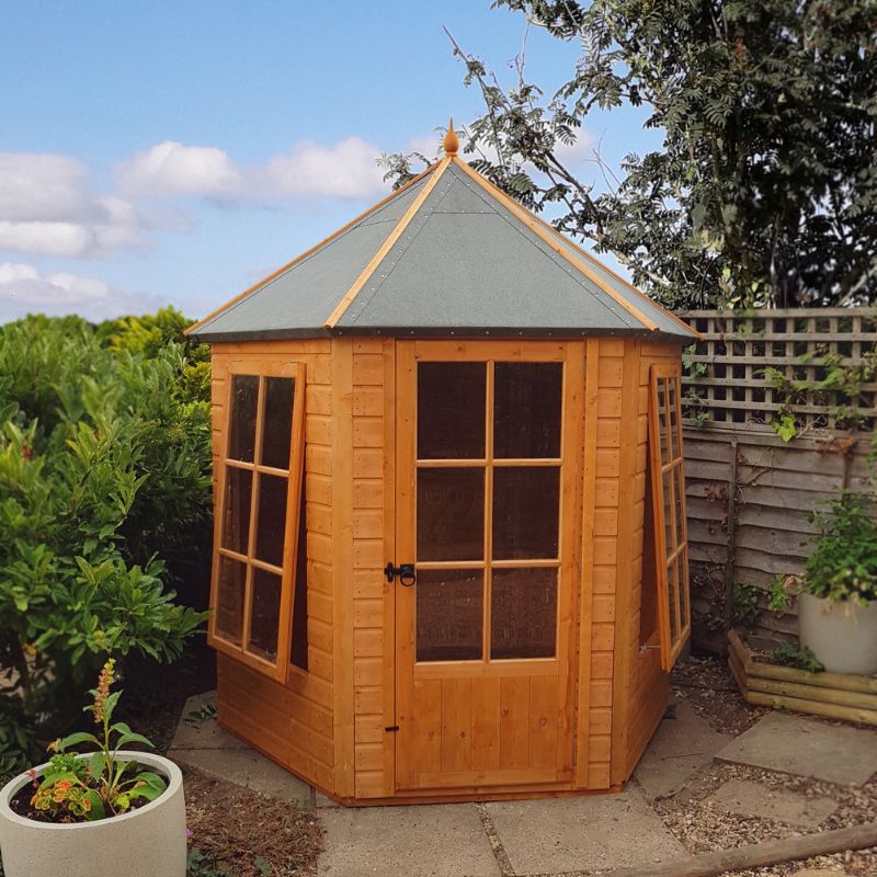 Shire Gazebo Spec change to T&G Roof 6x6 Summerhouse