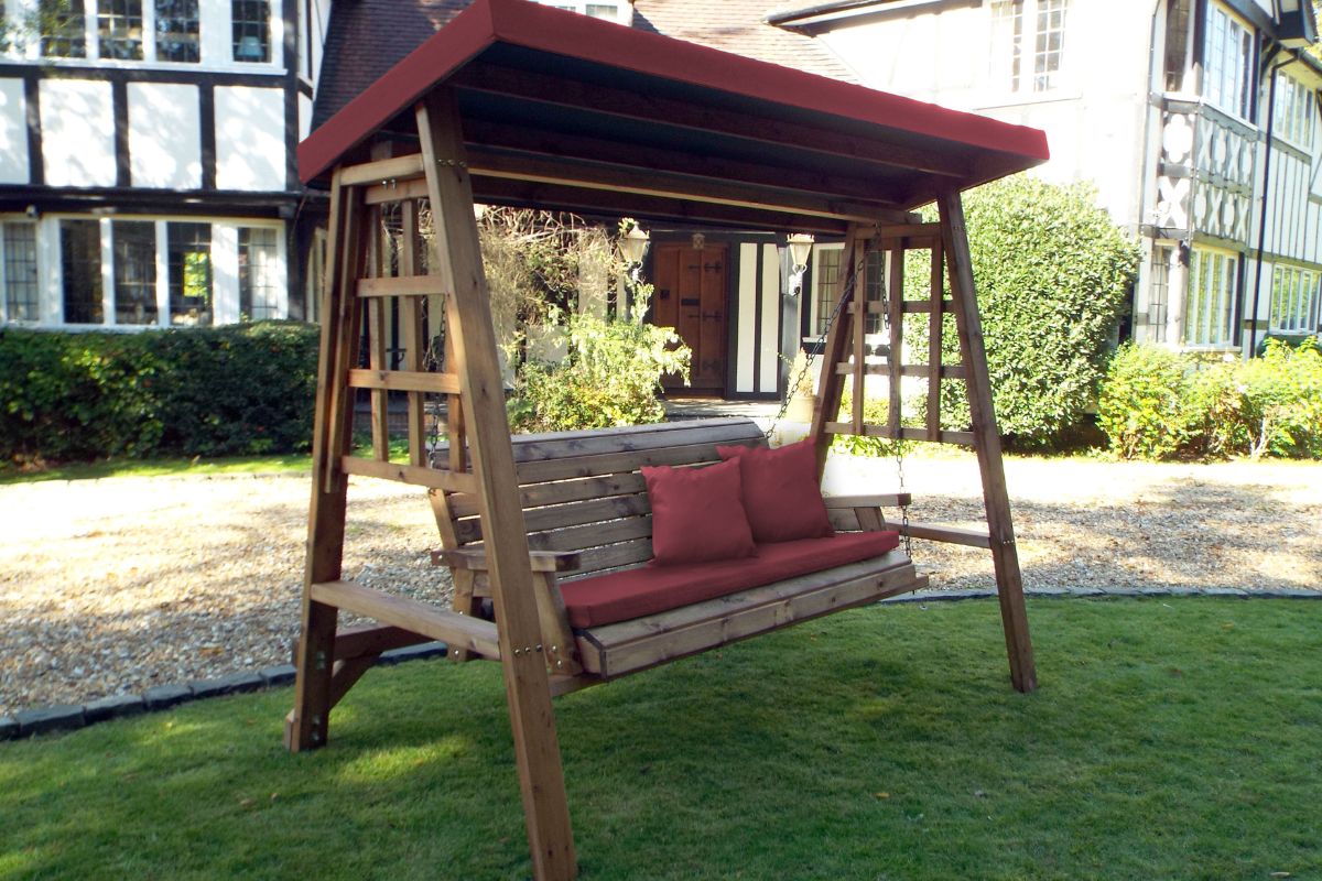 Charles Taylor - Dorset Three Seater Swing Burgundy