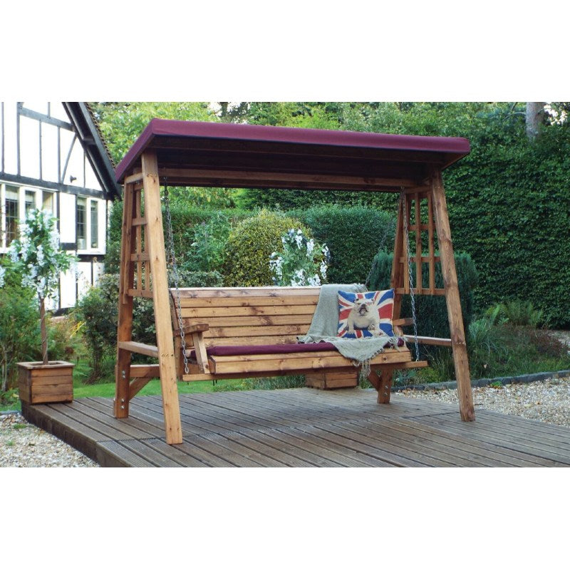 Charles Taylor - Dorset Three Seater Swing Burgundy