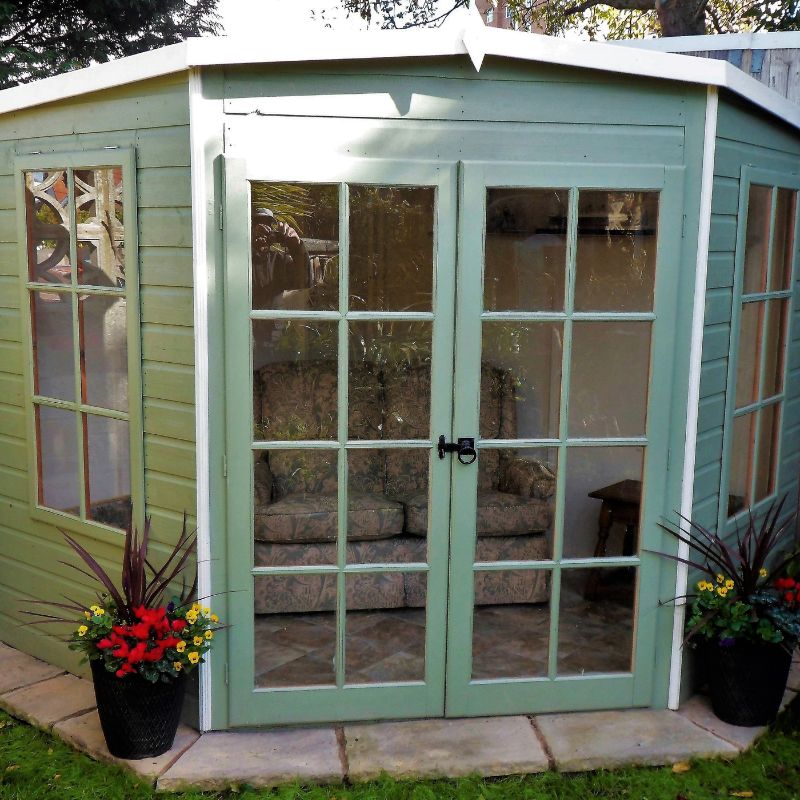 Shire Hampton Spec change to T&G Roof 8x8 Summerhouse
