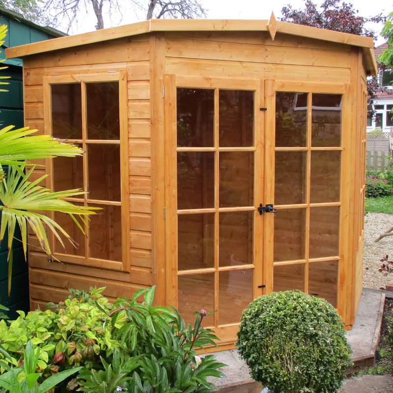 Shire Hampton Spec change to T&G Roof 8x8 Summerhouse