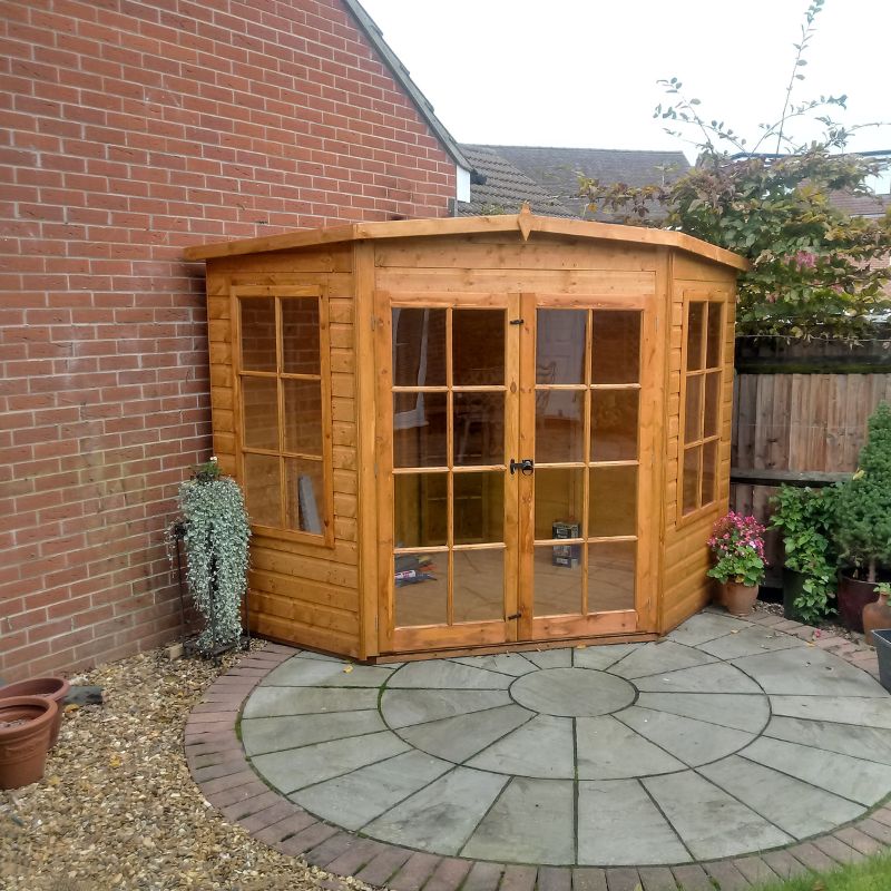 Shire Hampton Spec change to T&G Roof 8x8 Summerhouse