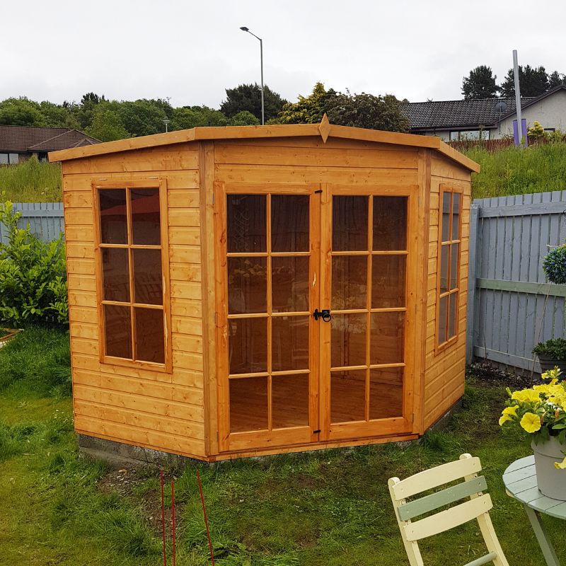 Shire Hampton Spec change to T&G Roof 8x8 Summerhouse