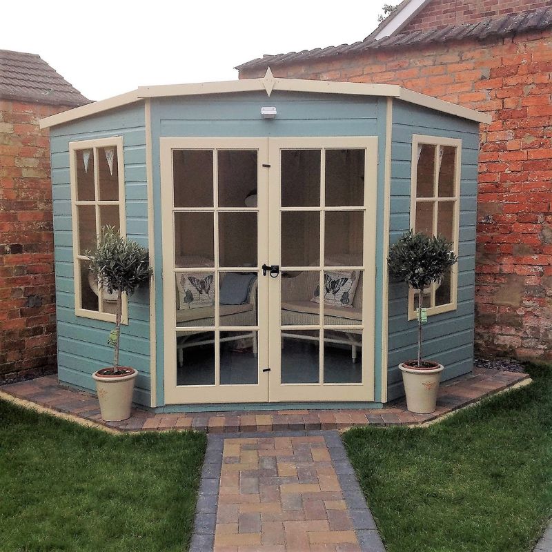 Shire Hampton Spec change to T&G Roof 8x8 Summerhouse