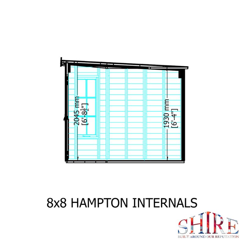 Shire Hampton 8x8 Summerhouse