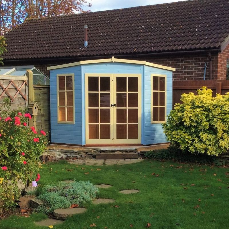 Shire Hampton Spec change to T&G Roof 8x8 Summerhouse