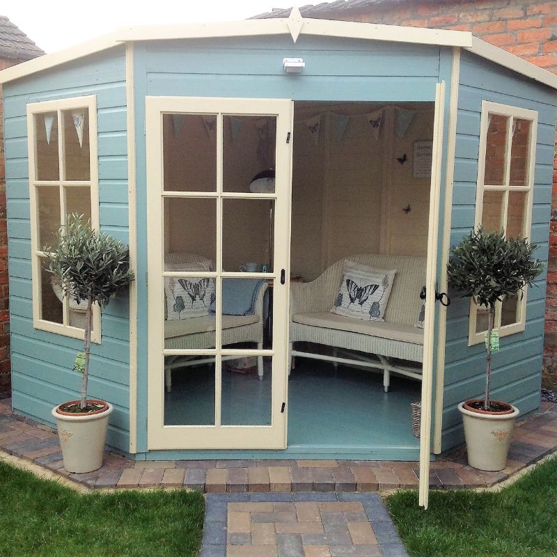 Shire Hampton Spec change to T&G Roof 8x8 Summerhouse