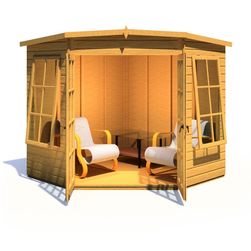 Shire Hampton Spec change to T&G Roof 7x7 Summerhouse