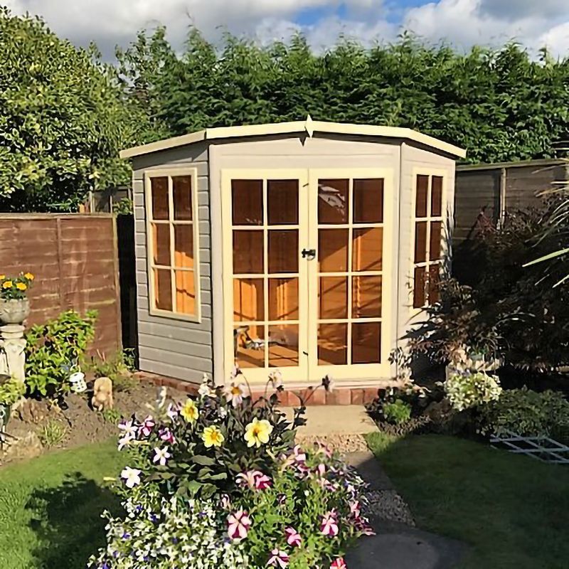 Shire Hampton Spec change to T&G Roof 7x7 Summerhouse
