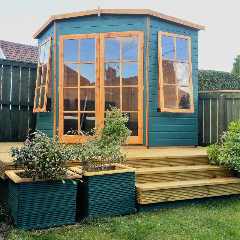 Shire Hampton Spec change to T&G Roof 7x7 Summerhouse