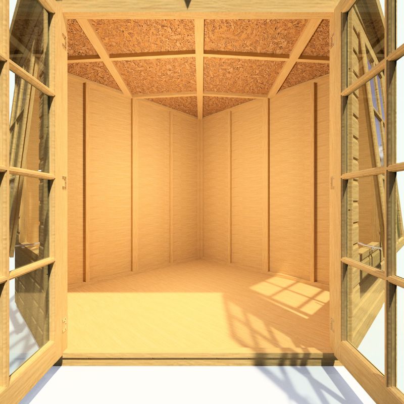 Shire Hampton Spec change to T&G Roof 7x7 Summerhouse