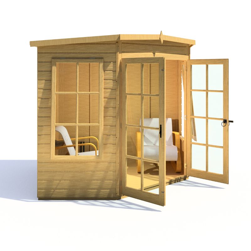 Shire Hampton Spec change to T&G Roof 7x7 Summerhouse