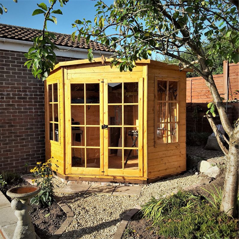 Shire Hampton Spec change to T&G Roof 7x7 Summerhouse