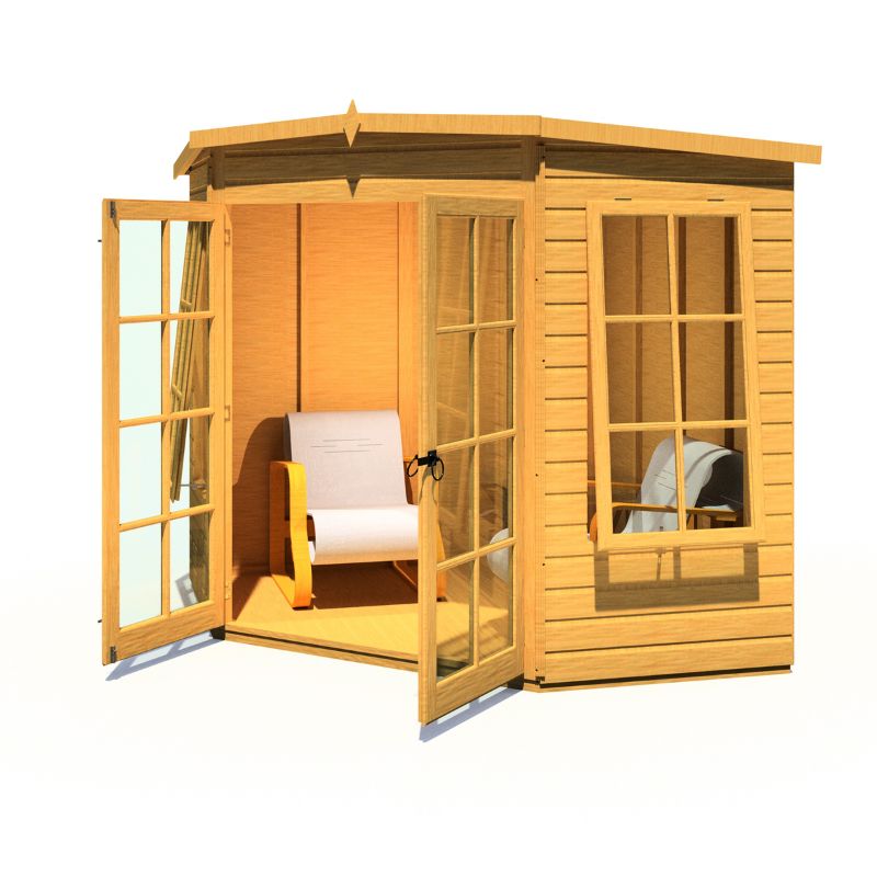 Shire Hampton Spec change to T&G Roof 7x7 Summerhouse